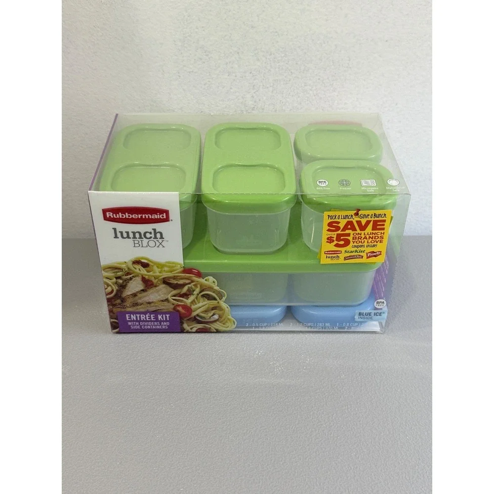 Rubbermaid Lunch Blox Entree Kit Ice Food Storage Containers